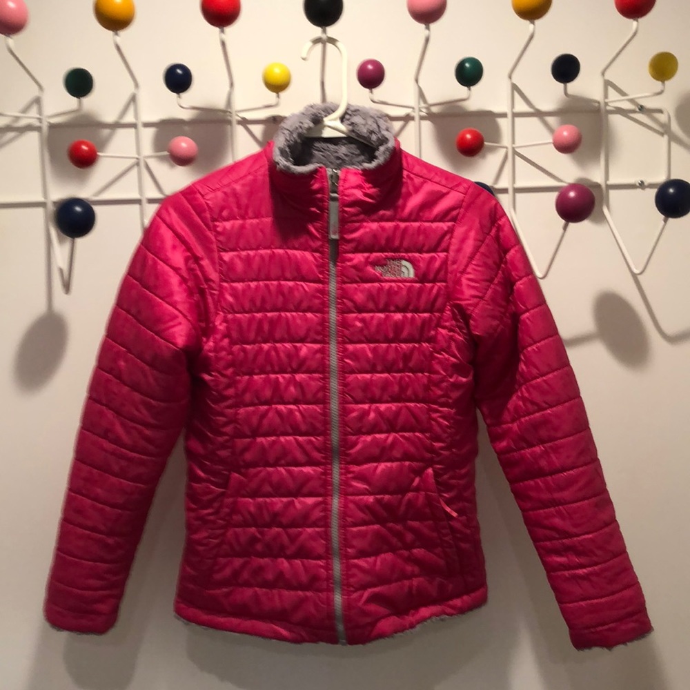 North Face Mossbud Reversible Jacket.  Girls Sz L.